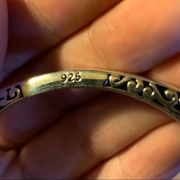 925 STERLING SILVER TIBETAN BANGLE - Picture 5 of 5